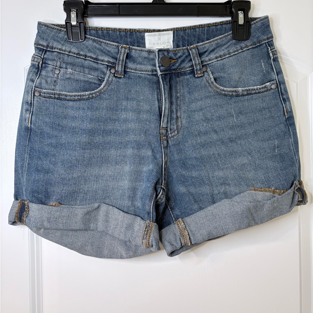 Caslon Boyfriend Cut Blue Jean Shorts